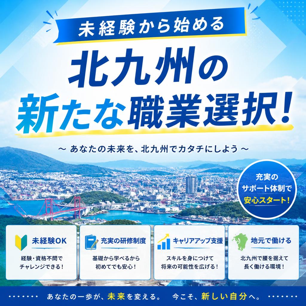 未経験から始める北九州の新たな職業選択！