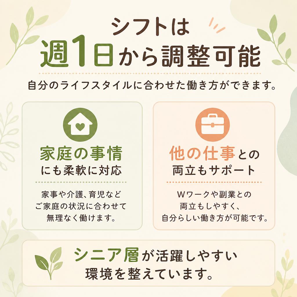働きやすいシフト制度